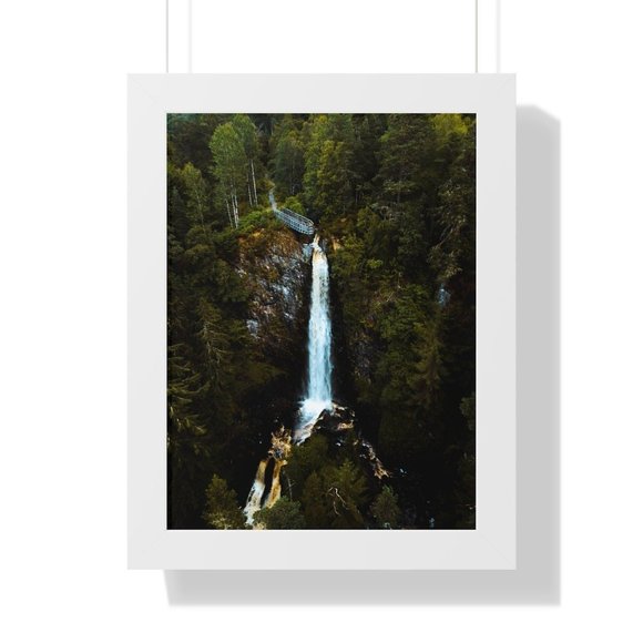 Plodda Falls, Scotland Waterfall Wall Art Design Poster Print Decor for Home - Picture 8 of 9